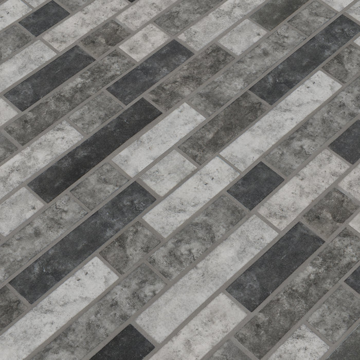 MSI Urban Tapestry Interlocking Random Sized Glass Mosaic Tile Wayfair